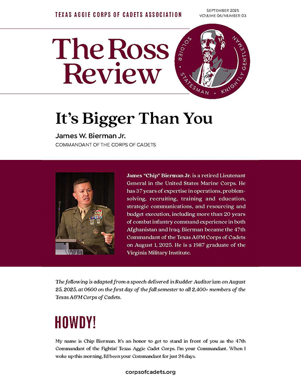 The Ross Review from Corps of Cadets Association